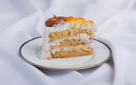 Bizcocho Durazno Crema Manjar